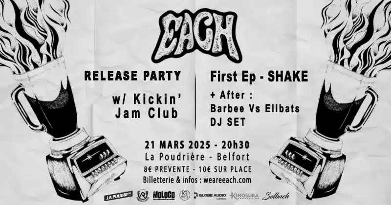 affiche release party shake de each